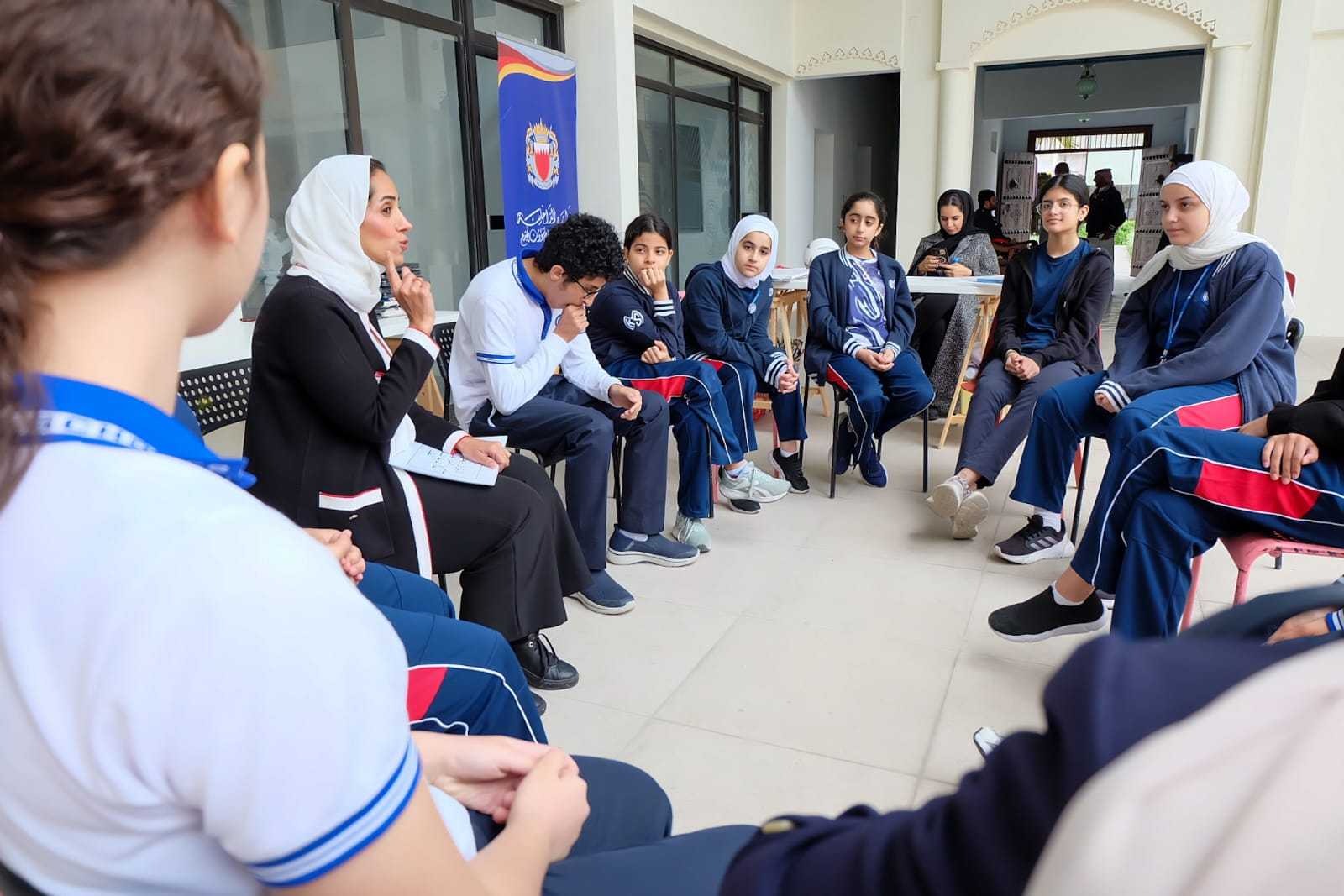 رئاسة الأمن العام لشؤون المجتمع تنظم ورشة لا للتنمر لتعزيز السلوك الإيجابي بين الطلاب<